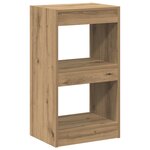 vidaXL Bibliothèque/Séparateur de pièce chêne artisanal 40x30x72 cm