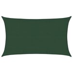 vidaXL Voile d'ombrage 160 g/m² Vert foncé 5x8 m PEHD