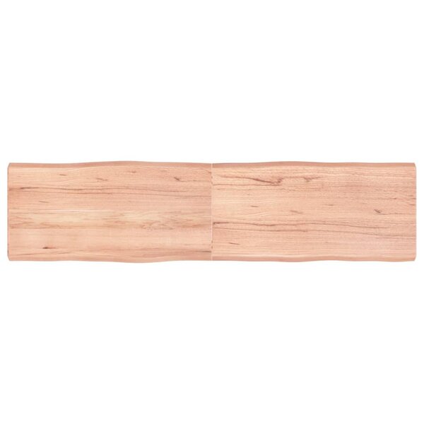 vidaXL Dessus de table bois massif traité bordure assortie