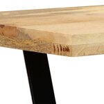 Banquette pouf tabouret meuble banc 110 cm bois de manguier massif 3002244