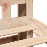 vidaXL Lit bibliothèque sans matelas 90x190 cm bois de pin massif