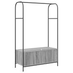 vidaXL Porte-vêtements avec étagères gris sonoma 100x44x160 cm