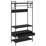 vidaXL Armoire Chêne noir 89 x 39 x 184.5 cm Bois d'ingénierie