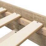 vidaXL Cadre de lit Chêne Sonoma 80 x 200 cm Bois d'ingénierie