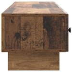 vidaXL Meuble TV 147 x 34 5 x 30 cm Bois ancien Bois d'ingénierie