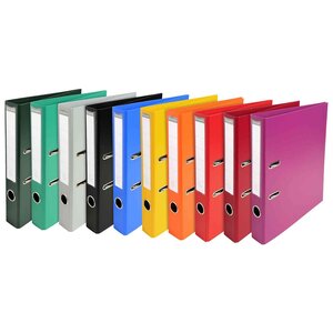 Classeur à levier PVC A4 dos de 50mm. - Couleurs assorties EXACOMPTA