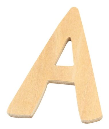 Alphabet en bois 6 cm Lettre A