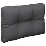 vidaXL Coussins de palette lot de 2 anthracite tissu