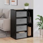 vidaXL Buffet Chêne noir 60 x 33 5 x 84 cm
