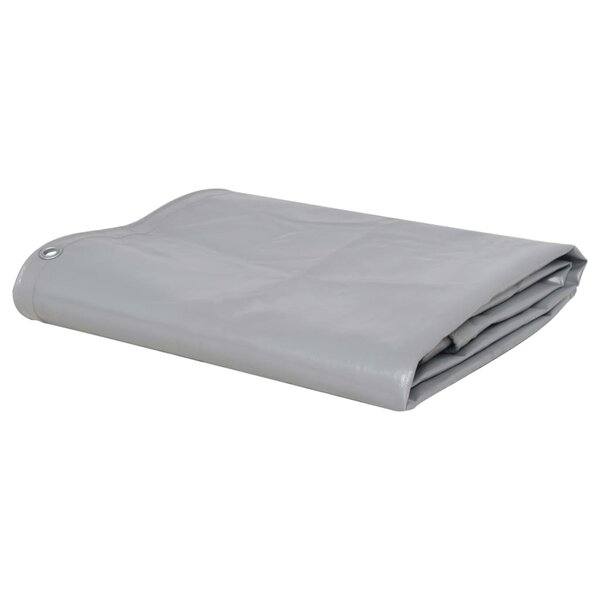 vidaXL Bâche 650 g / m² 4x6 m Gris