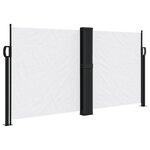 vidaXL Auvent latéral rétractable blanc 120x1000 cm