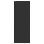 vidaXL Table console noir 100x35x90 cm bois d'ingénierie