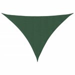 vidaXL Voile parasol tissu oxford triangulaire 3x4x4 m vert foncé