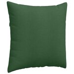 vidaXL Coussins de canapé 2 Pièces Vert foncé 80 x 80 cm