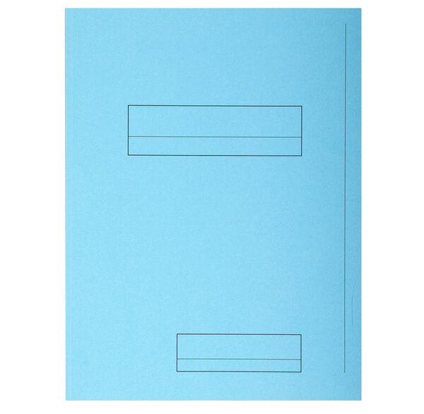 Paquet de 50 chemises 2 rabats JURA en carte 240 grammes coloris bleu clair EXACOMPTA