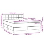 vidaXL Sommier à lattes de lit et matelas vert foncé 160x210cm velours