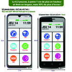 Le smart Initial 6 3p 32 giga smartphone senior pour DEBUTER