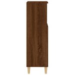 vidaXL Armoire de bain chêne marron 30x30x100 cm bois d'ingénierie