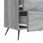 vidaXL Cabinet de chevet avec tiroir Sonoma gris 62 x 34 5 x 47 5 cm