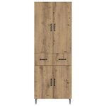 vidaXL Ensemble de Meubles 2 Pièces Chêne artisanal 66 x 34 5 x 89 5 cm