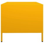 vidaXL Table basse jaune moutarde 68 5x50x43 5 cm acier laminé à froid