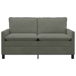 vidaXL Canapé Gris clair 156 x 81 x 87 5 cm Tissu