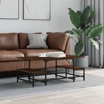 vidaXL Table basse chêne marron 100x50 5x40 cm bois d'ingénierie