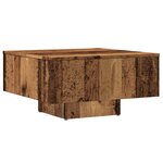 vidaXL Table basse vieux bois 60x60x31 5 cm bois d'ingénierie