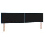 vidaXL Tête de lit en velours bleu foncé avec boutons en cristal tressés  200 cm.