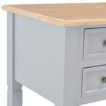 vidaXL Bureau Gris 109 5 x 45 x 77 5 cm Bois