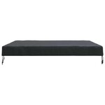 vidaXL Housse de Table Uni Noir 122 x 122 x 15 cm tissu