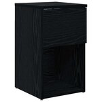 vidaXL Armoire de lit 2 Pièces Chêne noir 29 x 31 5 x 49 cm