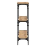 vidaXL Table console avec étagère chêne artisanal 100 x 22.5 x 75 cm