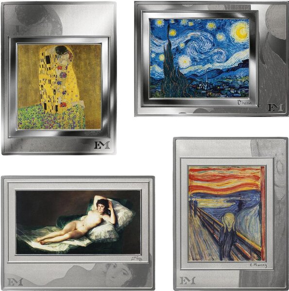 Monnaie ETERNAL MASTERPIECES II Set 4 x 1/2 Oz Lingot Argent 2026 (PRÉCOMMANDE)