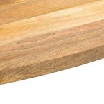 vidaXL Dessus de table 80x40x3 8 cm ovale bois massif de manguier