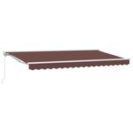 vidaXL Auvent Rétractable Marron 400x200 cm