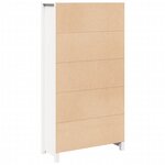 vidaXL Buffet haut Blanc 80x35x154 cm Bois massif de pin