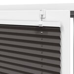 vidaXL Store plissé noir 105x150 cm largeur du tissu 104 4cm polyester