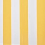vidaXL Auvent pliable motorisé 600 cm Jaune/blanc