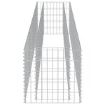 Vidaxl lit surélevé à gabion acier galvanisé 360x50x50 cm