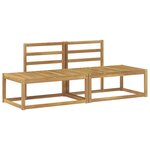 vidaXL Canapé d'extérieur en bout 2 Pièce Blanc 182 5 x 63 x 73 cm