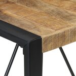 vidaXL Table à manger 80x80x75 cm Bois de manguier brut