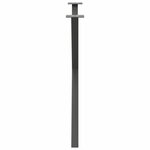 vidaXL Pieds de table à manger en forme de X 2 pièces Anthracite 90 x (72-73) cm Acier