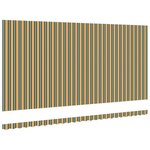 vidaXL Toile de rechange pour store banne Vert et jaune 600 × 300 cm