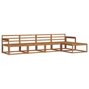 vidaXL Ensemble de canapés d'extérieur 5 Pièces Naturel
