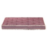 vidaXL Coussin de canapé palette Rouge bordeaux 120x80x10 cm