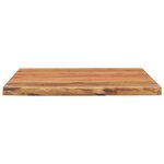 vidaXL Dessus de bureau carré bois massif d'acacia bordure assortie