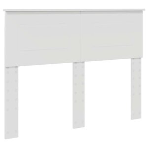 vidaXL Tête de lit avec tête de lit Blanc 135 cm Bois d'ingénierie