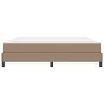 vidaXL Cadre de lit avec matelas Cappuccino 180 x 200 cm tissu