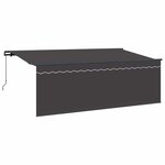 vidaXL Auvent rétractable Anthracite 400 x 200 cm